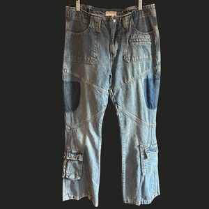 FREE‎ PEOPLE WE YHE TREE Call Me Crazy Jeans UPCYCLED 30